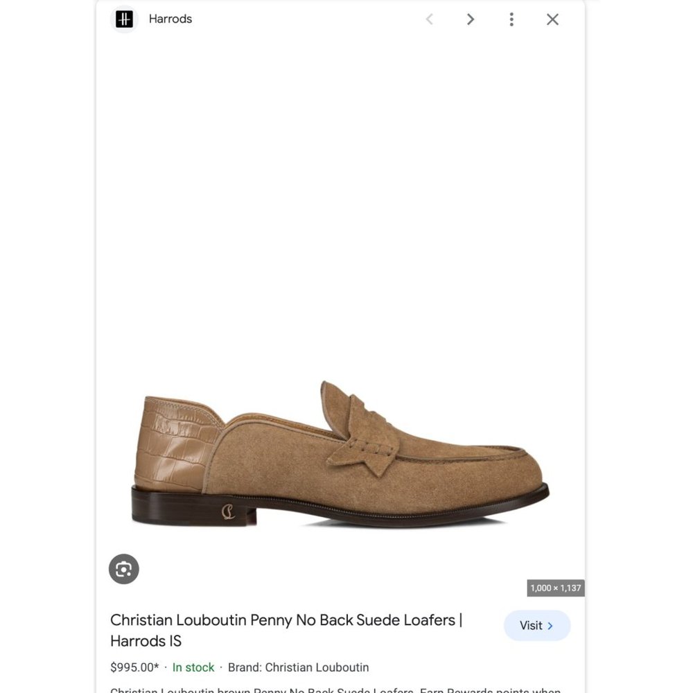 Christian Louboutin Penny No Back Suede Brown - Picture 9 of 9